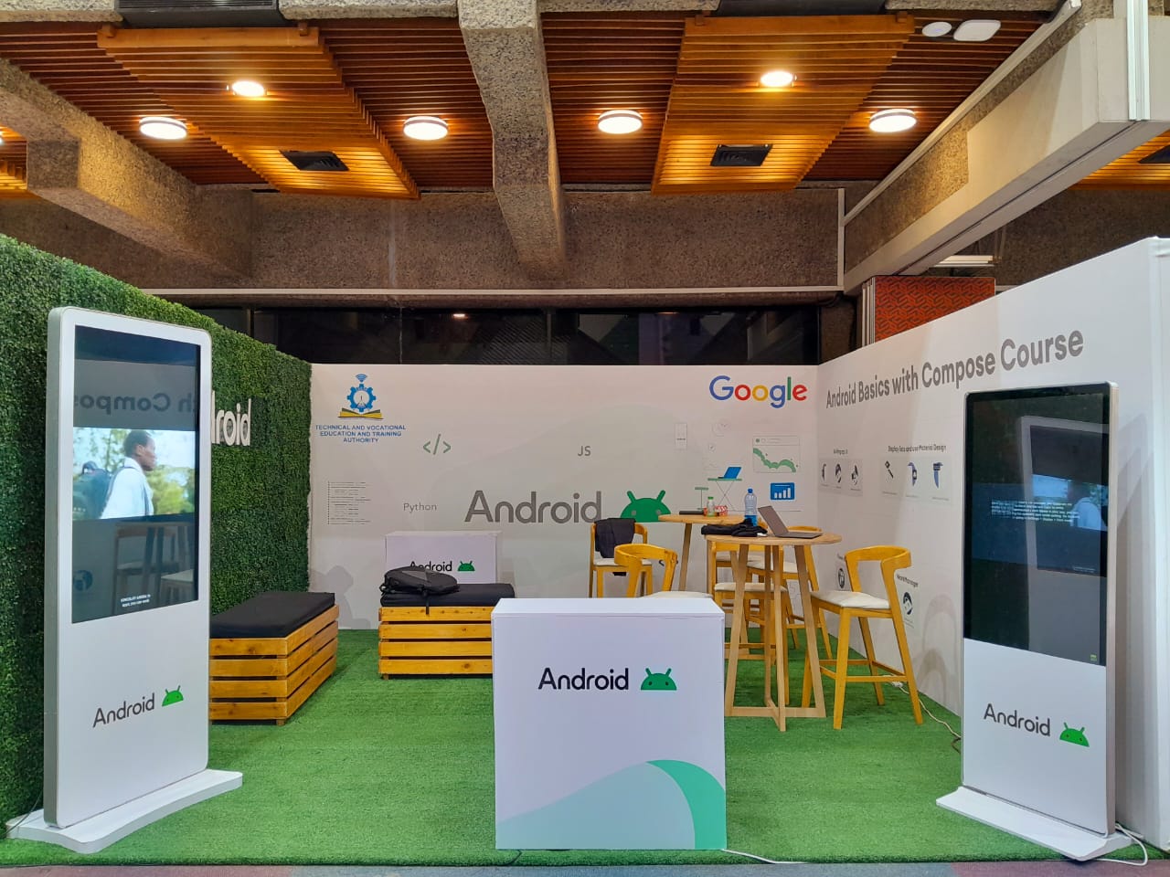 Team collaborating on an immersive experience